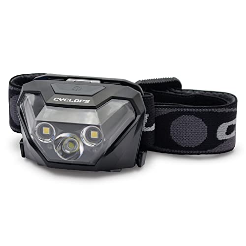 【中古】【未当て嵌める・未開封品】Cyclops HL500 上端照明ランプ 駆け引き的 耐久性 軽さ パウダーコンパクト 自然調整能力のある 上端ダンス楽隊 耐候性 IPX6 末たのもしいLED 500lm 上端懐中照明ランプ 単4独居室