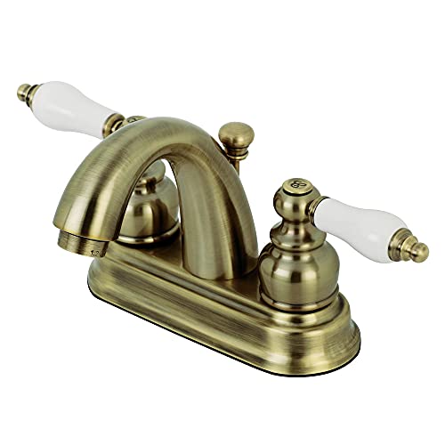 【中古】【未当て嵌める・未開封品】Kingston Brass KB5613PL Restoration 4in 真っただ中書き割り 二階建てバスお座敷水道の栓 アンティーク金管楽器