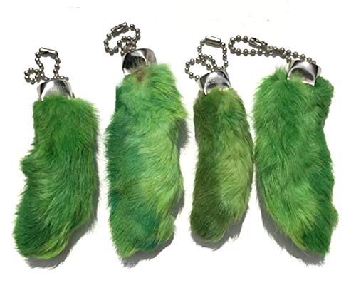 【中古】【未使用・未開封品】Dangerous Threads ウサギ 足 キーホルダー グリーン 4個|AJIMURA-SHOP