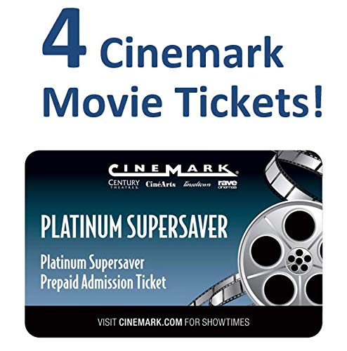【中古】【未使用・未開封品】4 Cinemark シアター プラチナ スーパーセーバー ムービーチケット。