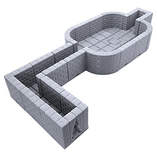 【中古】【未使用・未開封品】EnderToys ロックダンジョンタイル - シークレットルーム 地形景色 卓上 28mm ミニチュア ロールプレイングゲーム 3Dプリント ペイント可能