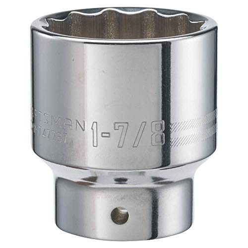 【中古】【未使用・未開封品】CRAFTSMAN Shallow Socket, SAE, 3/4-Inch Drive, 1-7/8-Inch, 12-Point (CMMT47787),Full Polish