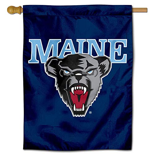 【中古】【未使用・未開封品】College Flags and Banners Co. メイン州ブラックベアーズ 両面ハウスフラッグ｜AJIMURA-SHOP