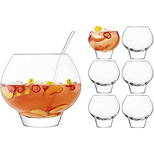 【中古】【未使用・未開封品】LSA International ラムパンチボウルセット ?10.75/13液量オンス クリア