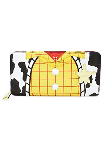 【中古】【未当てはめる・未開封品】Loungefly x ウォルトディズニー ピクサー 手あそび・謂われ因縁 ウッディ ラウンドジップ銭入れ マルチ色つや 判定基準, マルチ色つや, One Size