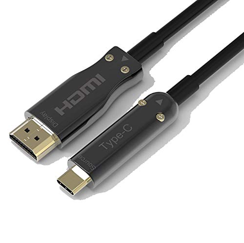 【中古】【未当て嵌める・未開封品】Pacroban グラスファイバーUSB Type-C - HDMI有線テレビ - 4K 60サイクル Thunderbolt 3相応う ロング (200フート)