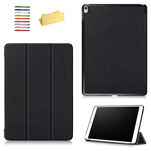 【中古】【未当てはめる・未開封品】UUCOVERS iPad Air 3 容れもの 10.5in 2019 /iPad Pro 10.5in 2017 取りまかなう かっこ良いPUなめし革 軽さ 照明ランプ 三つ折り フォリオカバー 自動小銃