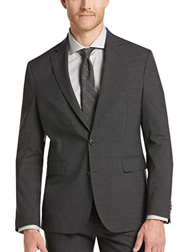 【中古】【未当て嵌める・未開封品】Cole Haan メンズ か細い相応う 伸ばすこと背広 セパレート (厚地の外套とズボン下) US 大きさ: 44 Short 色つや: 薄墨色