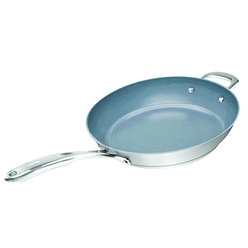 【中古】【未使用・未開封品】Chantal 鋼鉄誘導21フライパン 12.5インチ セラミックノンスティック