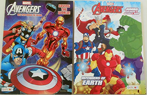 【中古】【未使用・未開封品】Bendon アベンジャーズ ジャンボ 塗り絵&アクティビティブックセット アベンジャーズ ディフェンダー オブ アース&アベンジャーズ 世界を救う|AJIMURA-SHOP