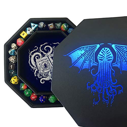 【中古】【未使用・未開封品】Fantasydice-クトゥルフ トムブルー ダイストレイ 8インチ 八角形 蓋とダイスステージエリア付き 5セット (7ダイスセット/スタンダード) を保持 20,486円