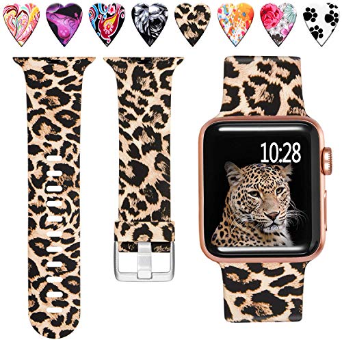 【中古】【未使用・未開封品】Laffav Apple Watch用バンド 40mm 38mm iWatch SE & Series 6 & Series 5 4 3 2 1に対応 女性用 男性用 クラシックレオパード S/M｜AJIMURA-SHOP