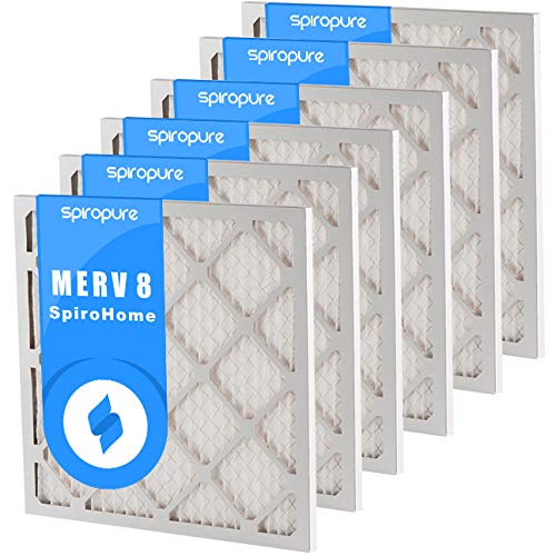 【中古】【未使用・未開封品】SpiroPure 16.38X21.38X1 MERV 8 プリーツエアフィルター - 米国製 (6パック) 16" x 21" x 1" ホワイト SP-16X20.5X1A-P8M6|AJIMURA-SHOP