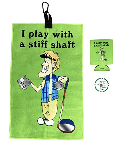 【中古】【未当てはめる・未開封品】Giggle Golf I Play with A Stiff 立て坑 ゴルフ西洋手ぬぐい ポーカー心付け 缶空調設備 面白おかしいゴルフ西洋手ぬぐい