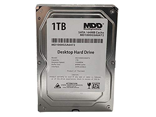 【中古】【未使用・未開封品】MaxDigitalData (MD1000GSA6472) 1TB 64MB キャッシュ 7200RPM SATA 6.0Gb/s 3.5インチ 内蔵デスクトップハードドライブ