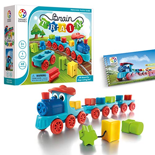 【中古】【未使用・未開封品】SmartGames 頭脳トレイン ボードゲーム パズルゲーム 脳ゲーム + 子供用おもちゃのトレーニング 認知スキルと運動スキル構築チャレンジ 対象年齢