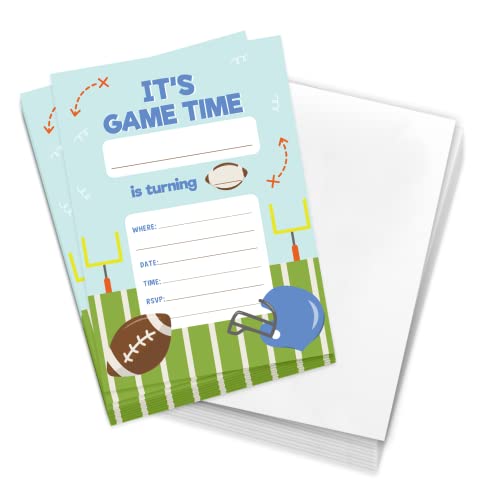 【中古】【未使用・未開封品】フットボール ハッピーバースデー 招待状 招待状 (10枚) 封筒付き 男の子 女の子 キッズパーティー (10枚)｜AJIMURA-SHOP
