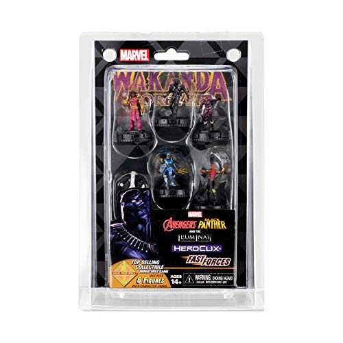 【中古】【未使用・未開封品】WizKids マーベル ヒーロクリックス アベンジャーズ ブラックパンサー イルミナティ ファストフォース