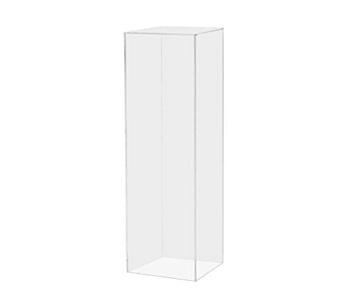 【中古】【未使用・未開封品】Marketing Holders トールディスプレイキューブ台座 12 x 12 x 42 アート彫刻スタンド アクリルプレキシガラス トール中空ライザーコラム