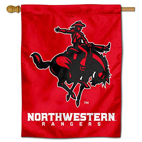 【中古】【未当てはめる・未開封品】College Flags \u0026 Banners Co. ノースウェスタンオクラホマ州レンジャーズ 両面住み家信号旗