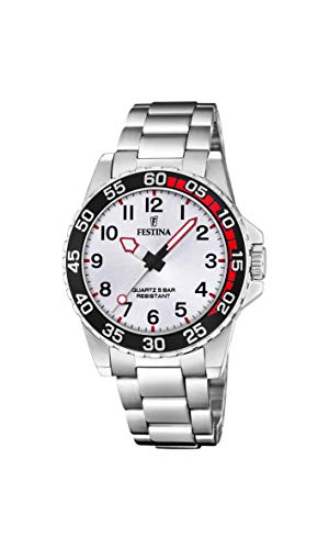 【中古】【未当て嵌める・未開封品】Festina F20459/1 アナログクォーツウオッチ ステンレススチールストラップ付き添い人 メンズ