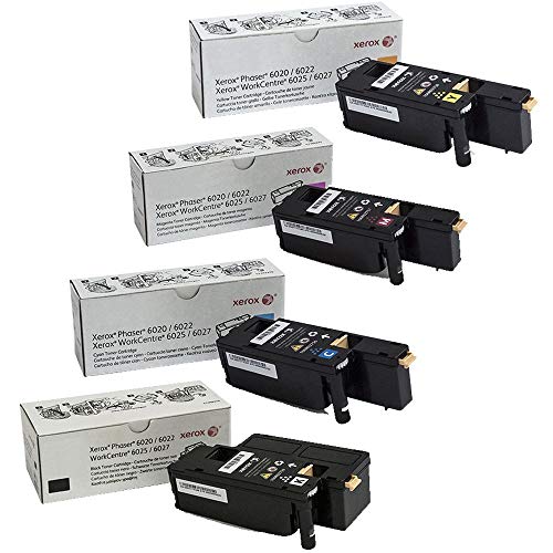 【中古】【未使用・未開封品】Xerox 106R02756, 106R02757, 106R02758, 106R02759 Phaser 6022 WC 6027 Standard Yield Toner Cartridge Set by Xerox