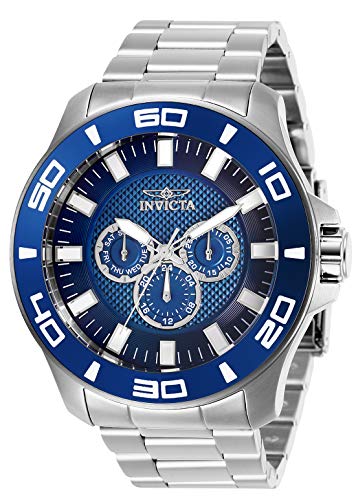 【中古】【未当て嵌める・未開封品】Invicta Men\u0027s 27981 Pro Diver Quartz Chronograph Blue Dial Watch
