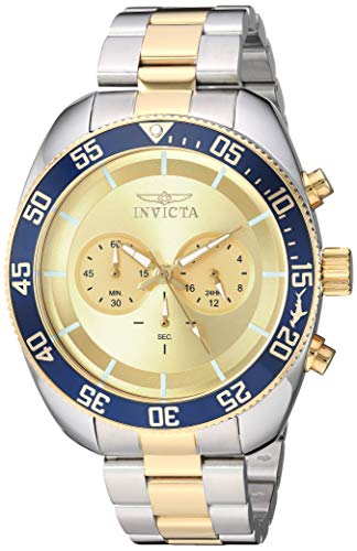 【中古】【未当て嵌める・未開封品】Invicta Men\u0027s Pro Diver Quartz Watch with Stainless Steel Strap, Two Tone, 24 (Model: 30057)
