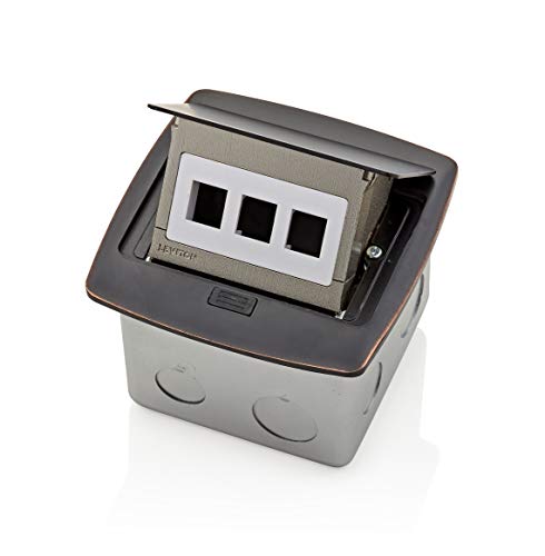 【中古】【未使用・未開封品】Leviton PFQP3-BZ ブロンズポップアップフロアボックス 3ポートクイックポートインサート付き 20,996円
