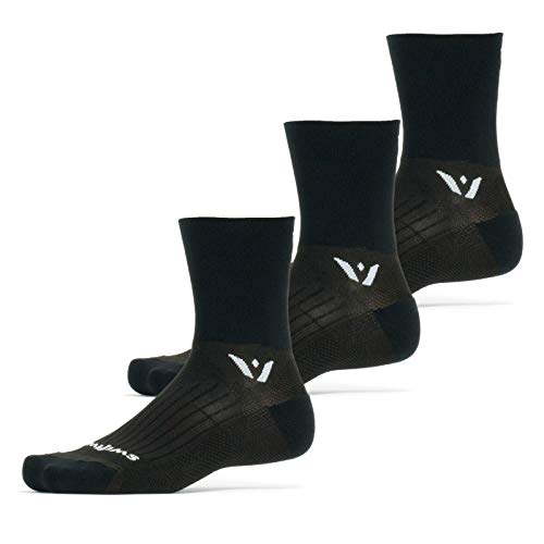 【中古】【未使用・未開封品】Swiftwick SOCKSHOSIERY メンズ US サイズ: Large カラー: ブラック