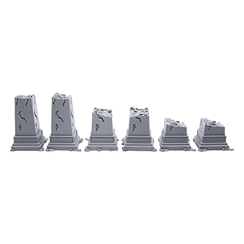 【中古】【未使用・未開封品】EnderToys 壊れた柱 地形景色 卓上用 28mm ミニチュア ウォーゲーム 3Dプリント 塗装可能