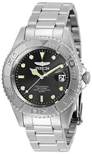 【中古】【未当てはめる・未開封品】Invicta Men\u0027s Pro Diver Steel Bracelet \u0026 Case Quartz Black Dial Analog Watch 29937