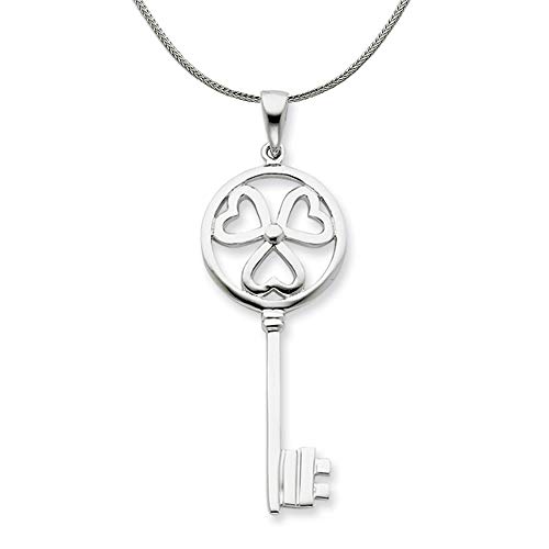 【中古】【未使用・未開封品】スターリングシルバー Key to My Heart ペンダントネックレス画像