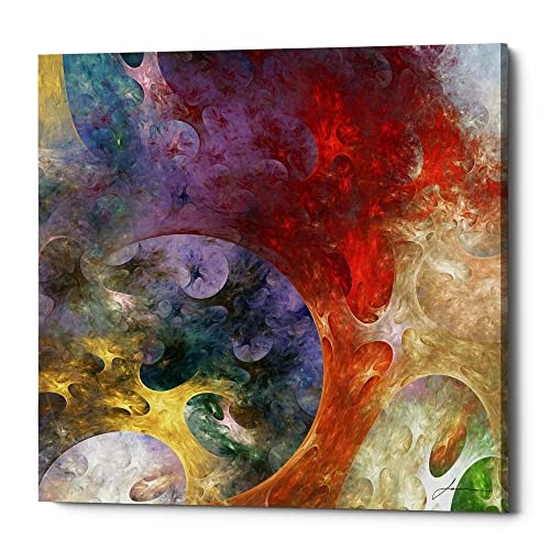 【中古】【未使用・未開封品】James Burghardt Giclee キャンバスウォールアート Epic Graffiti 'Lunar Tiles II' 12\