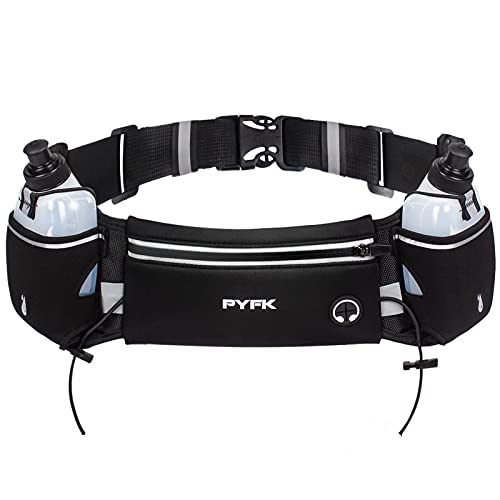 【中古】【未使用・未開封品】PYFK ランニングポーチ ボトル スマホ ウエストポーチ ペットボトル 反射 軽量 ランニング ポーチ マラソン 揺れない 防水 メンズ レディース (B