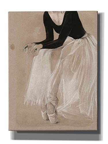 【中古】【未使用・未開封品】ジェニファー・パクストン Epic Graffiti 'Ballet Study I' ジークレーキャンバスウォールアート 18インチ x 26インチ ブラウン