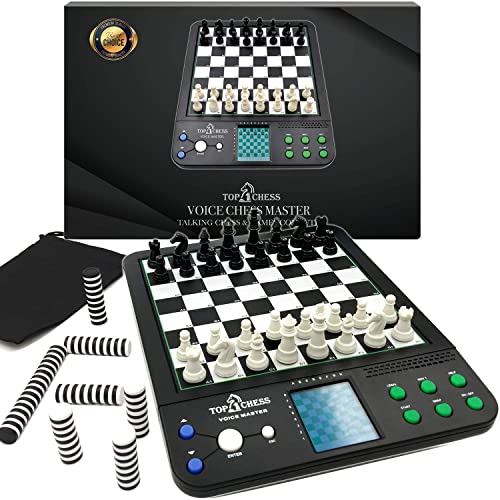 【中古】【未使用・未開封品】[Top 1 Chess] ボードゲーム、電子音声チェスの古典8合1コンピュータ音声教育システム、チェスの戦略を教える、チェスの愛好家、６歳から以上 子｜AJIMURA-SHOP