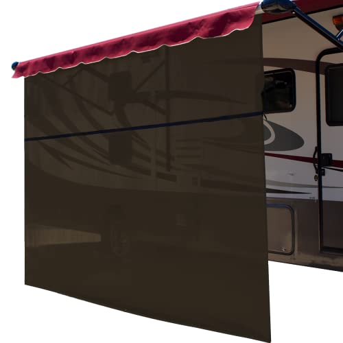 【中古】【未使用・未開封品】Shade Pro ビスタシェード RVオーニング用 85%の遮光効果 ソーラーメッシュ 19' x 11' ブラウン 91XXxx.YE｜AJIMURA-SHOP