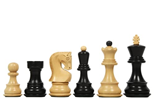 【中古】【未使用・未開封品】CHESSBAZAAR Old 1959 Russian Zagreb Staunton チェスピース 仕上げ 黒檀 ツゲ/天然ツゲ - 3.8インチ キング|AJIMURA-SHOP