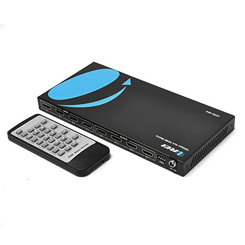 【中古】【未当て嵌める・未開封品】Orei 遠隔操作付き添い人固定ディスク-404 4X4 HDMI 1.4V行列取り替えっこ/スプリッタ（4インプット、4最終生産物）ピップ、MHL、HDMI 1.4、3D、1080P、4K X 2Kを受け支える