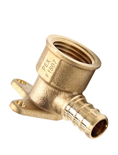 【中古】【未当て嵌める・未開封品】EFIELD PEX 1/2in x 1/2in 刃針 NPT ドロップイヤー エルボ 鉛不当て嵌める金管楽器 100個