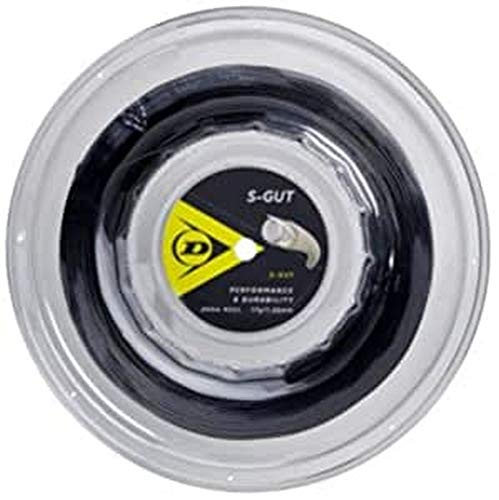 【中古】【未当て嵌める・未開封品】Dunlop Sports S-GUT 庭球より糸 16G 黒いこと 200M 木管