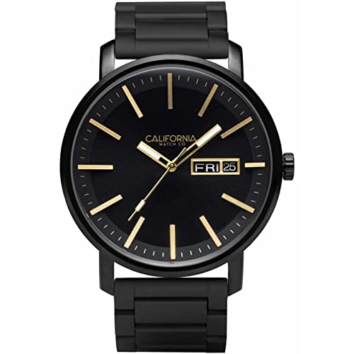 【中古】【未当て嵌める・未開封品】California Watch Co. Mojave SS オール黒いことゴールド
