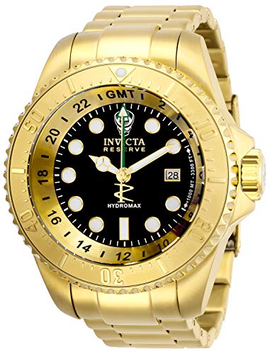 【中古】【未当てはめる・未開封品】Invicta Men\u0027s Hydromax Quartz Watch with Stainless Steel Strap, Gold, 24 (Model: 29728)