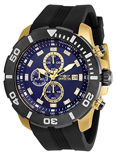 【中古】【未使用・未開封品】Invicta Pro Diver Men 52mm Stainless Steel Gold Blue dial VD57 Quartz, 30737｜AJIMURA-SHOP