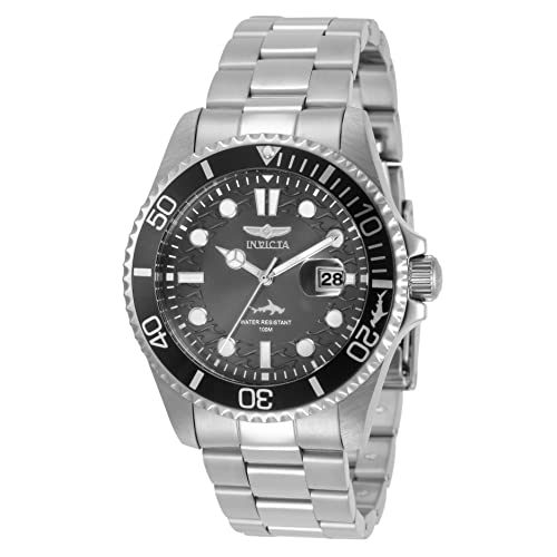 【中古】【未使用・未開封品】Invicta プロダイバー メンズ 43mm ステンレススチール チャコールダイヤル クォーツ 30806