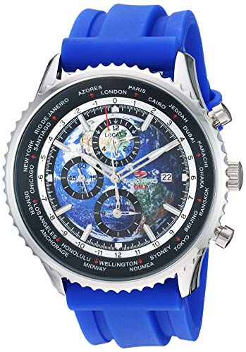 【中古】【未当て嵌める・未開封品】Seapro Men\u0027s Meridian World Timer GMT - Blue - Quartz Watch