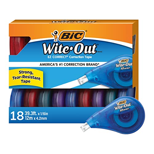 【中古】【未当て嵌める・未開封品】BIC Wite-Out Brand EZ Correct Correction Tape, White, 10-Count (2 Sets(10 Count))