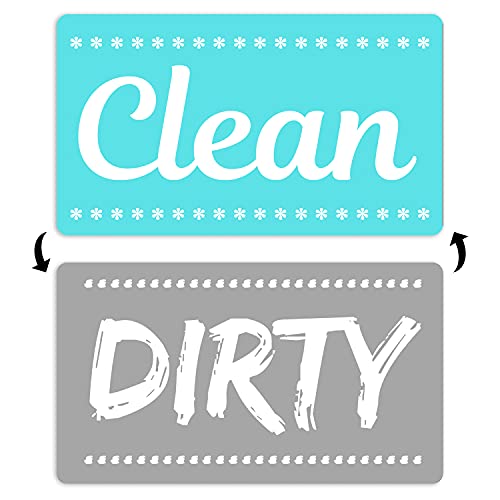 【中古】【未当て嵌める・未開封品】新品。 食器洗い機用磁石 Clean Dirty Sign - 最強磁石両面フリップ- ボーナスメタルマグネットプレート付き添い人 - ユニバーサルキッチ