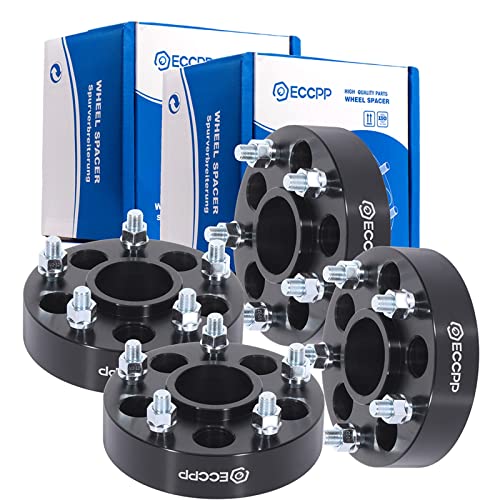 【中古】【未使用・未開封品】ECCPP 4個 1.5インチ 5ラグハブセントリックホイールスペーサー 5x4.5~5x5 5x114.3~5x127 ホイールスペーサー アダプター 1/2インチ スタッド 71